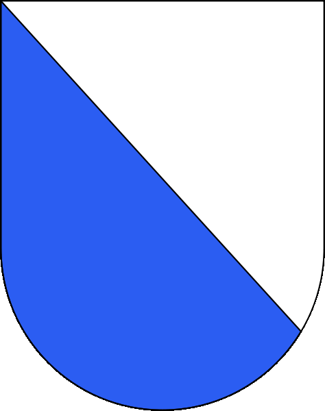 Wappen vom Kanton Zürich Fahne
