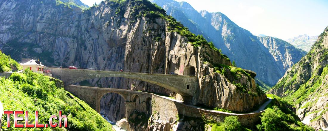 Teufelsbrücke in der Schöllenschlucht